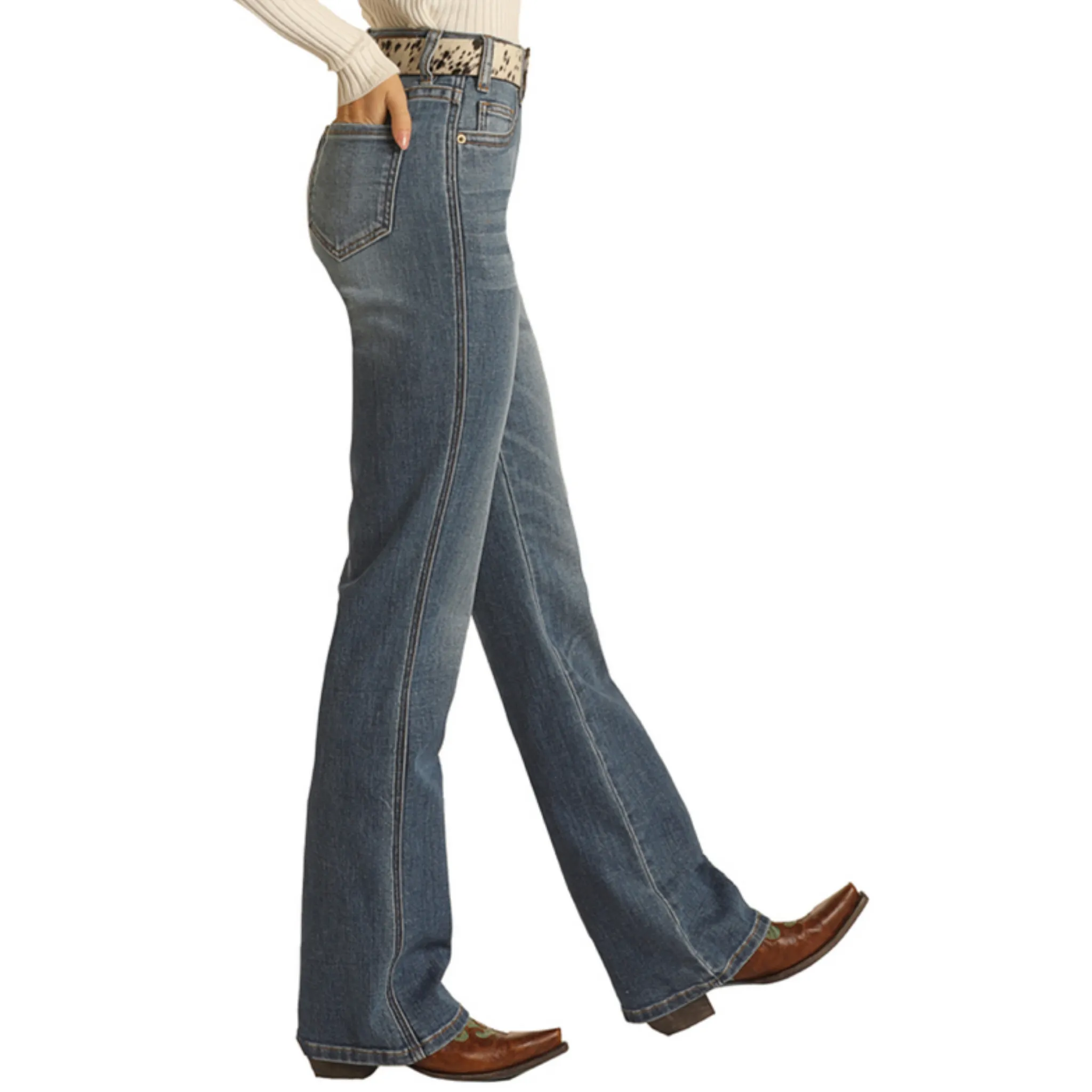 PANHANDLE WOMEN'S HIGH RISE EXTRA STRETCH BOOTCUT JEAN- WH1684