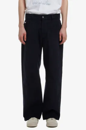 PATCH STRAIGHT CORDUROY TROUSERS