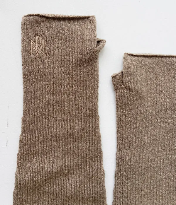 PHEENY/CASHMERE SILK WHOLEGARMENT ARM WARMERS(CAMEL)