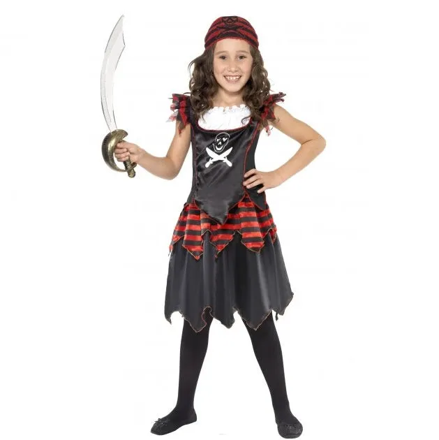 Pirate Skull and Crossbones Girl Costume