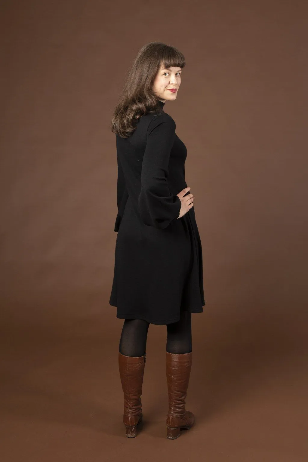 Puffi Merino Dress Black