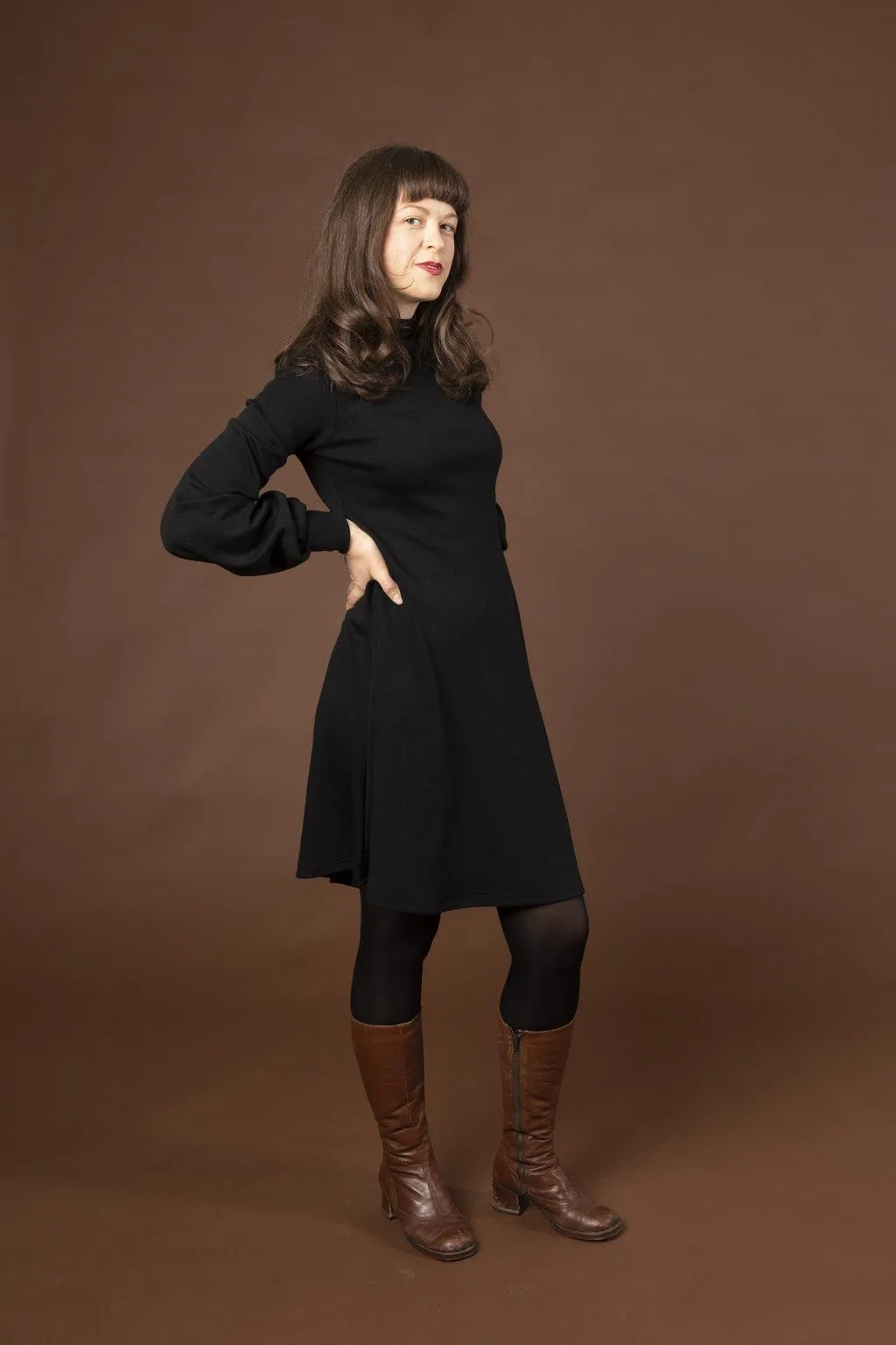 Puffi Merino Dress Black