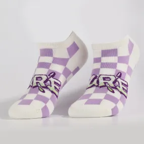 Purple Letter Socks