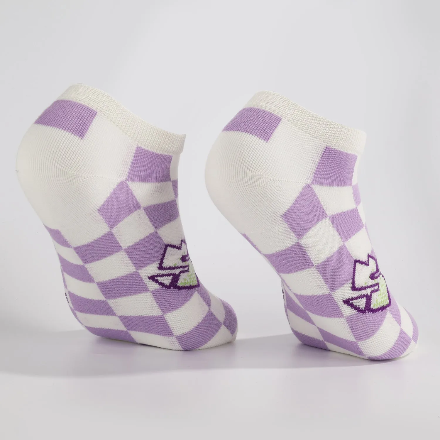 Purple Letter Socks