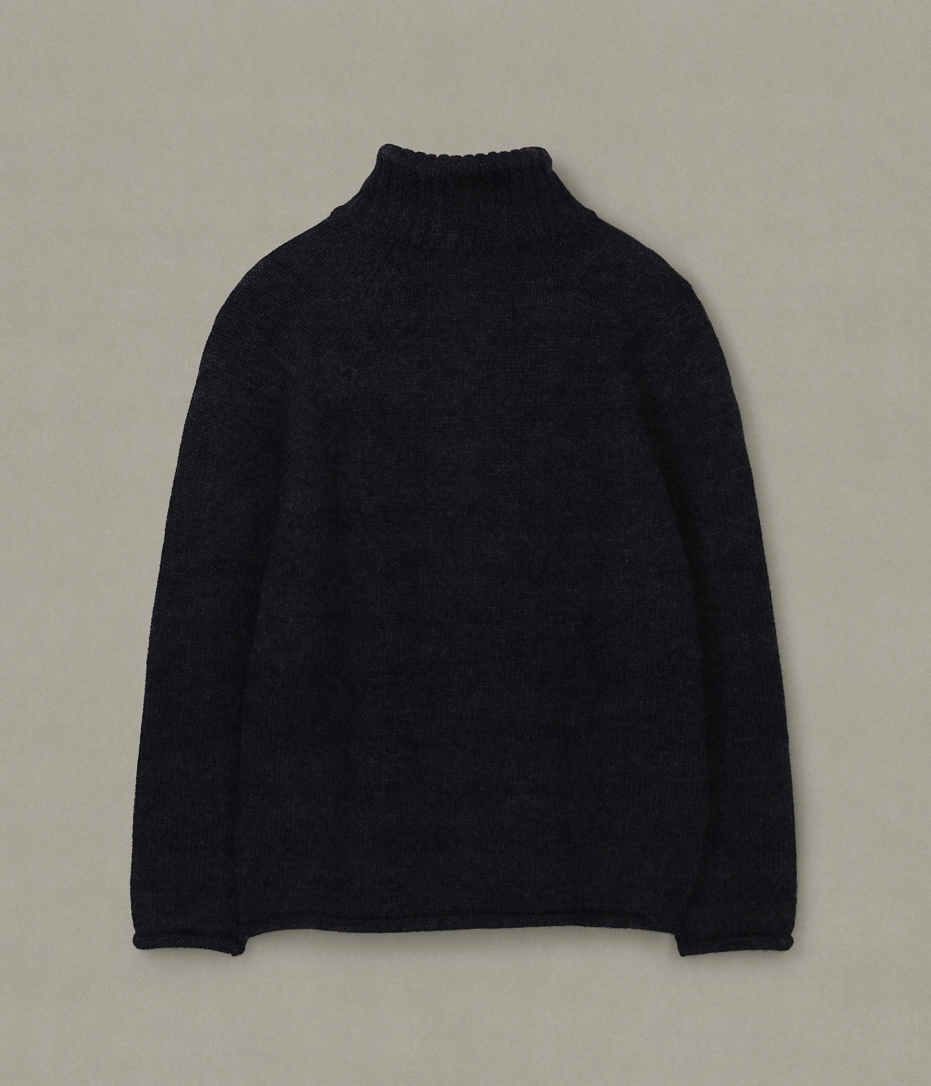 Quarter Zip Sweater, Charcoal