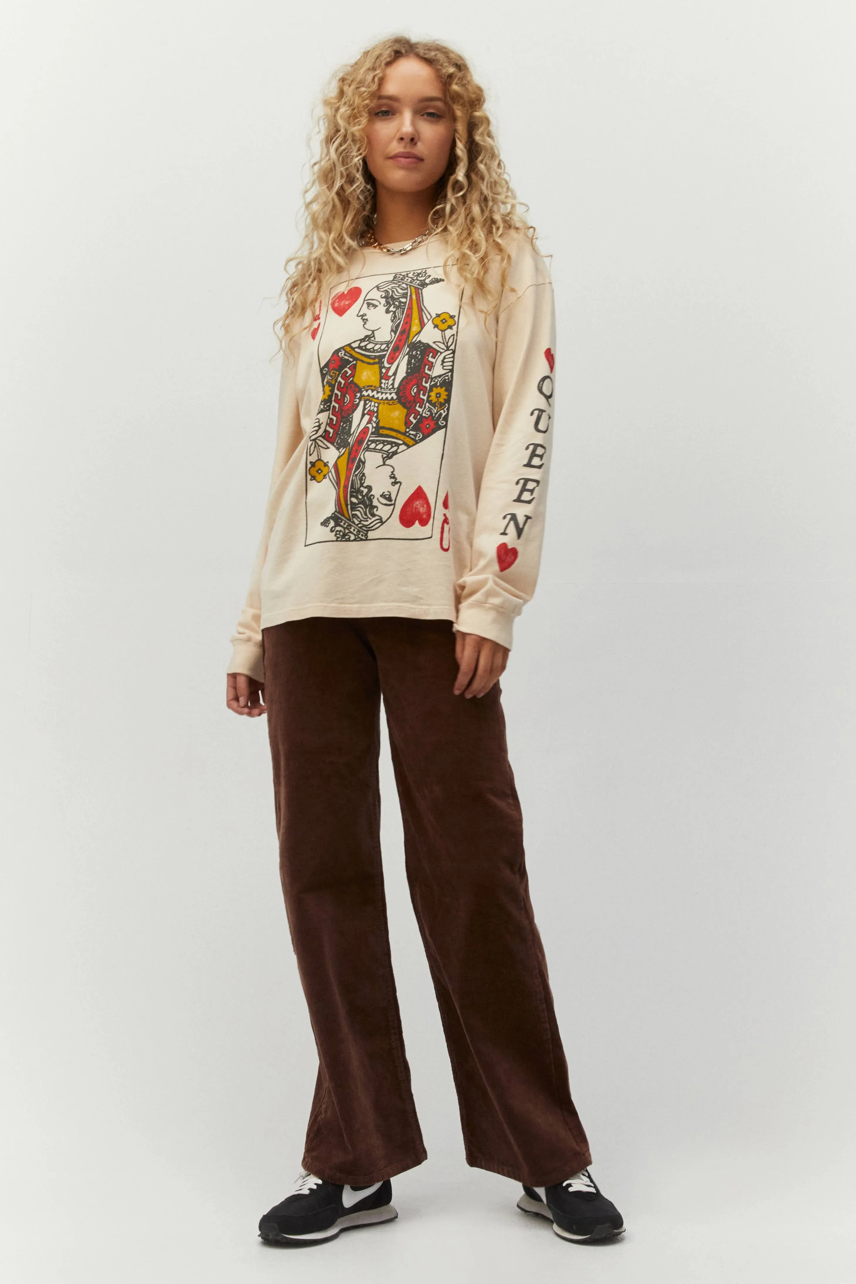 Queen of Hearts Oversized Long Sleeve