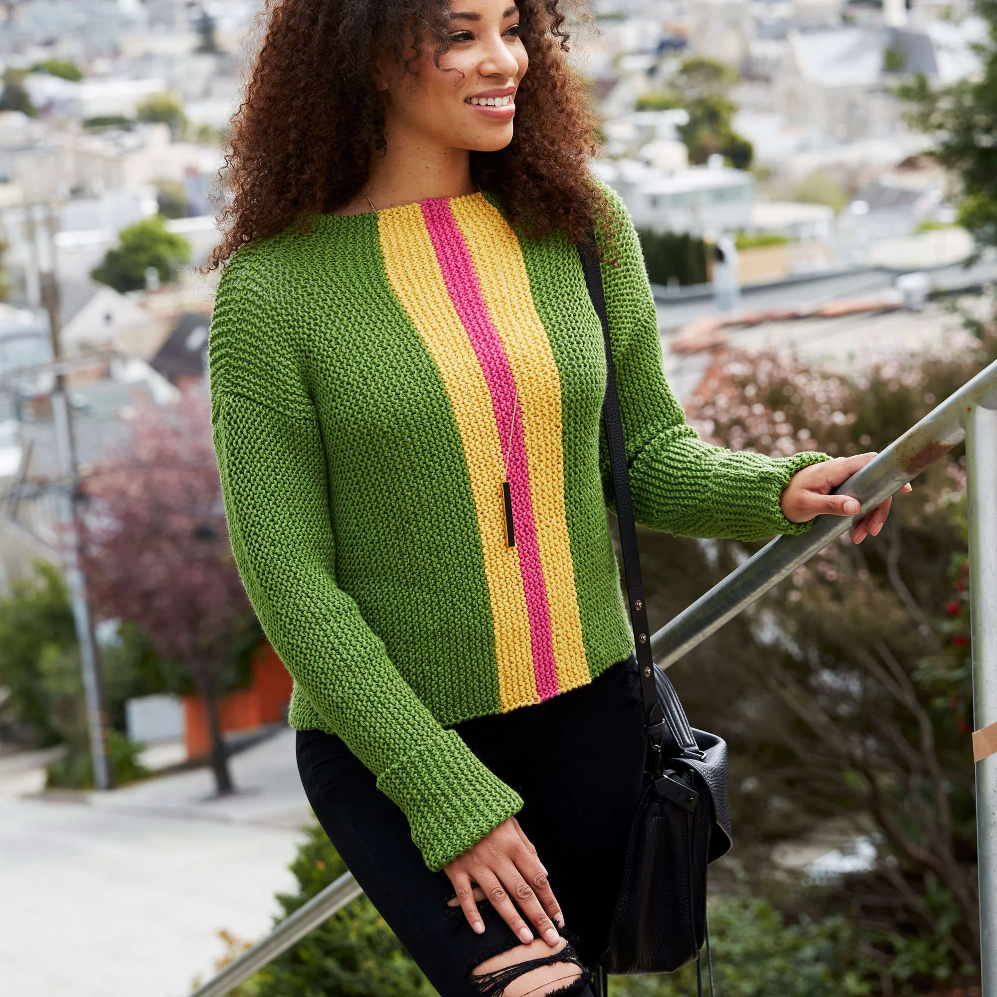 Red Heart Knit Everyday Chic Sweater