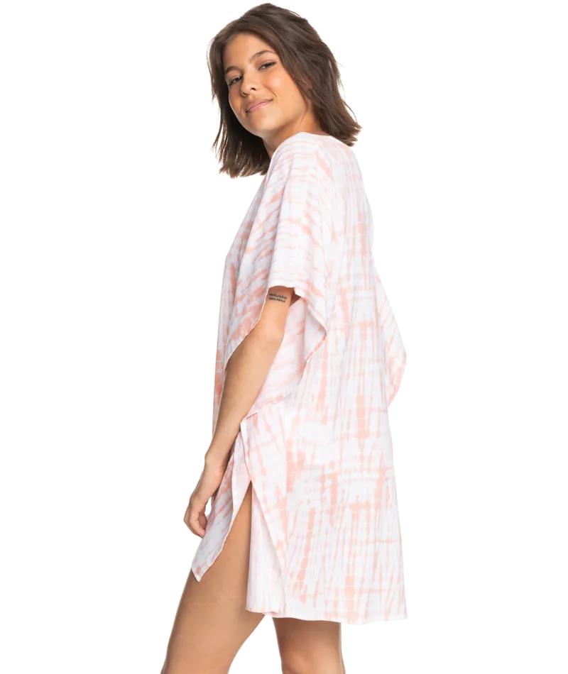 Roxy Not Anyone Poncho Dress-Peach Bud