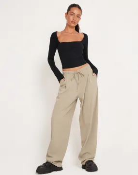 Sabria Trouser in Tailoring Taupe