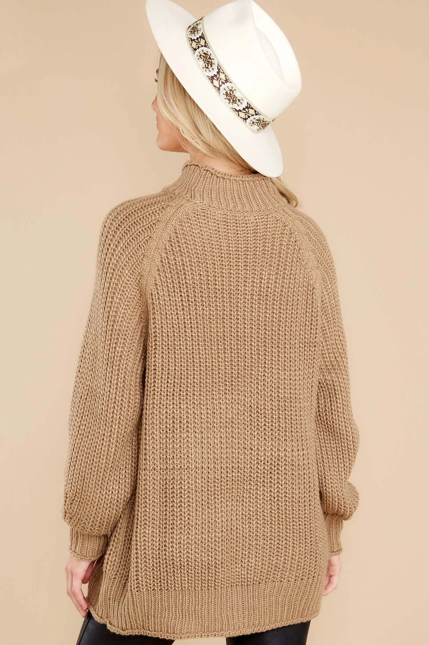 Say You Love Me Dark Taupe Sweater