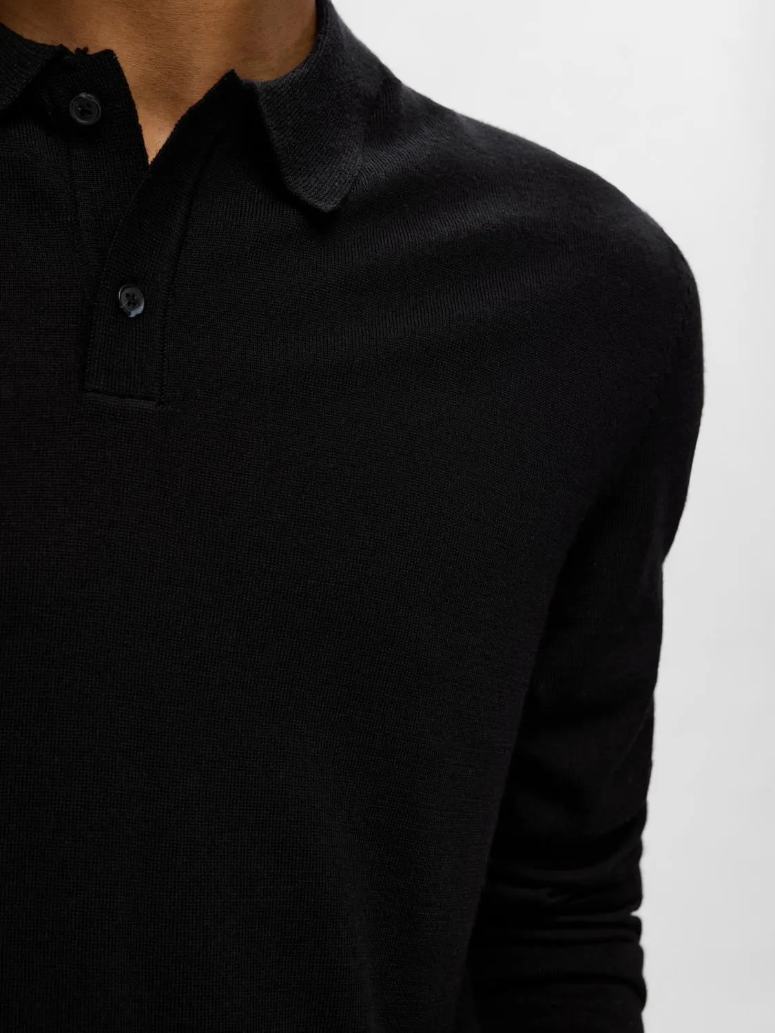 Selected Homme - Long Sleeve Polo Knit