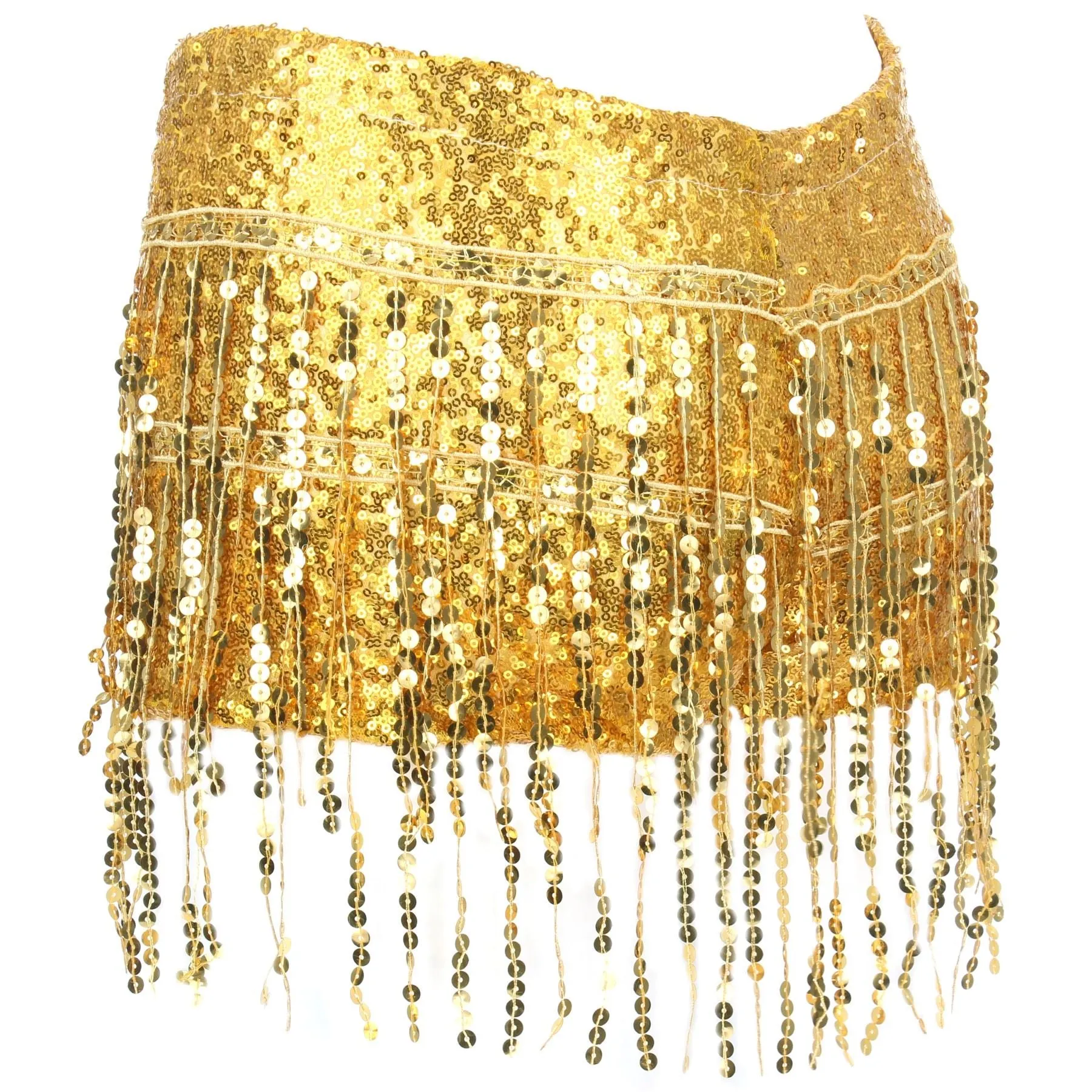 Sequin Tassel Hot Pants - Gold