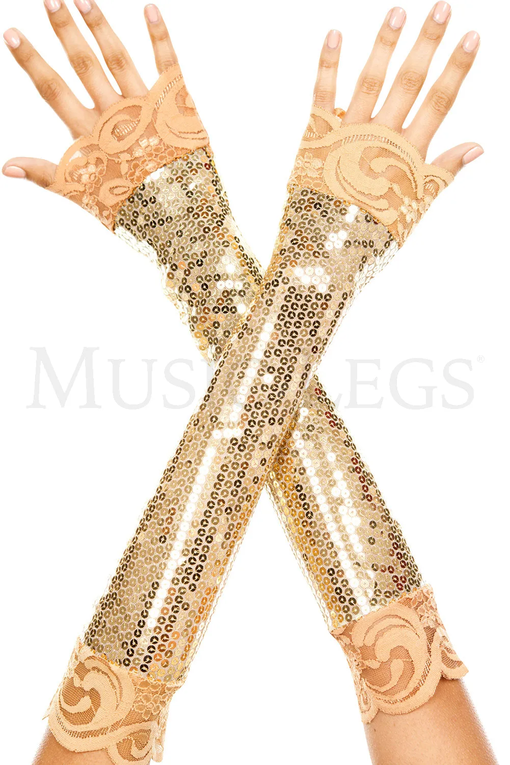 Sequined Arm Warmers