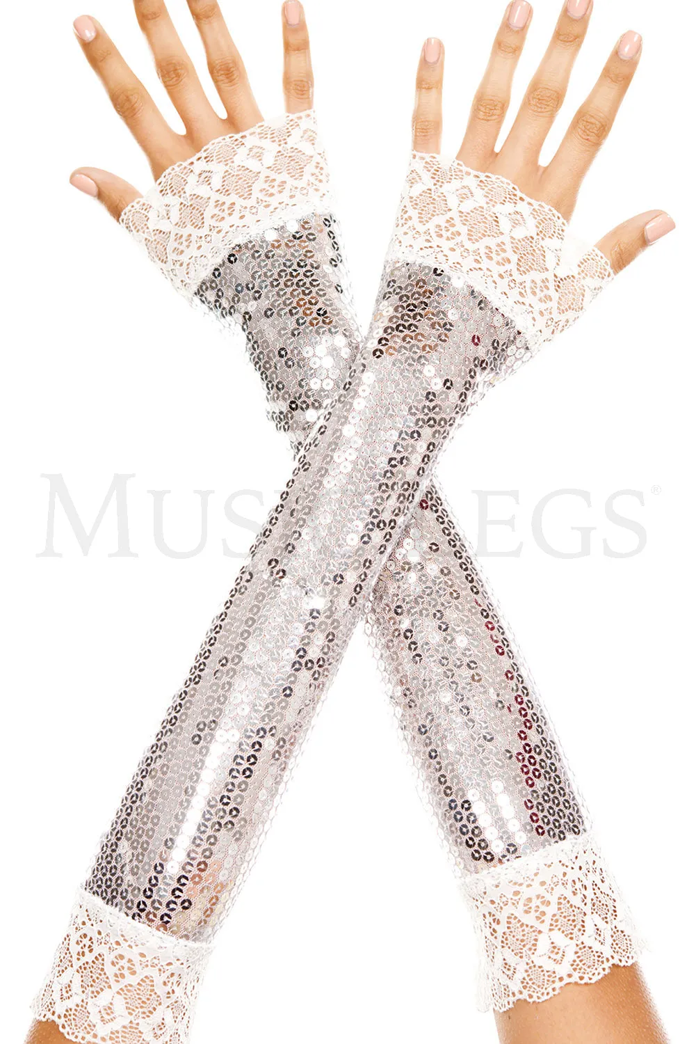 Sequined Arm Warmers