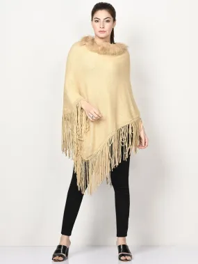 Shimmery Fur Poncho