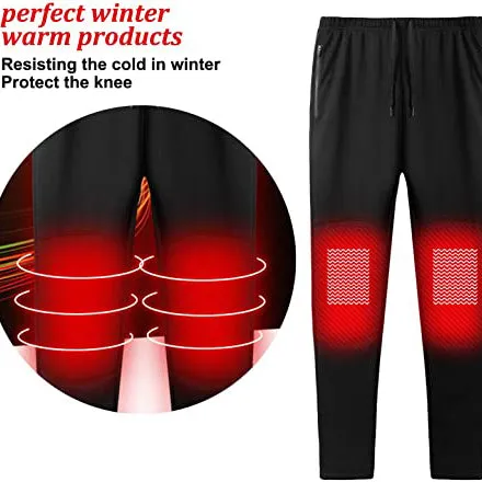 Sidiou Group Anniou Insulated Heating Trousers USB Heating Pants Warm Carbon Fiber Heated Adjustable Electric Heated Pants