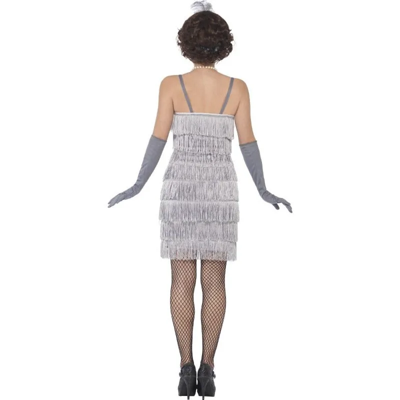 Silver Flapper Dress