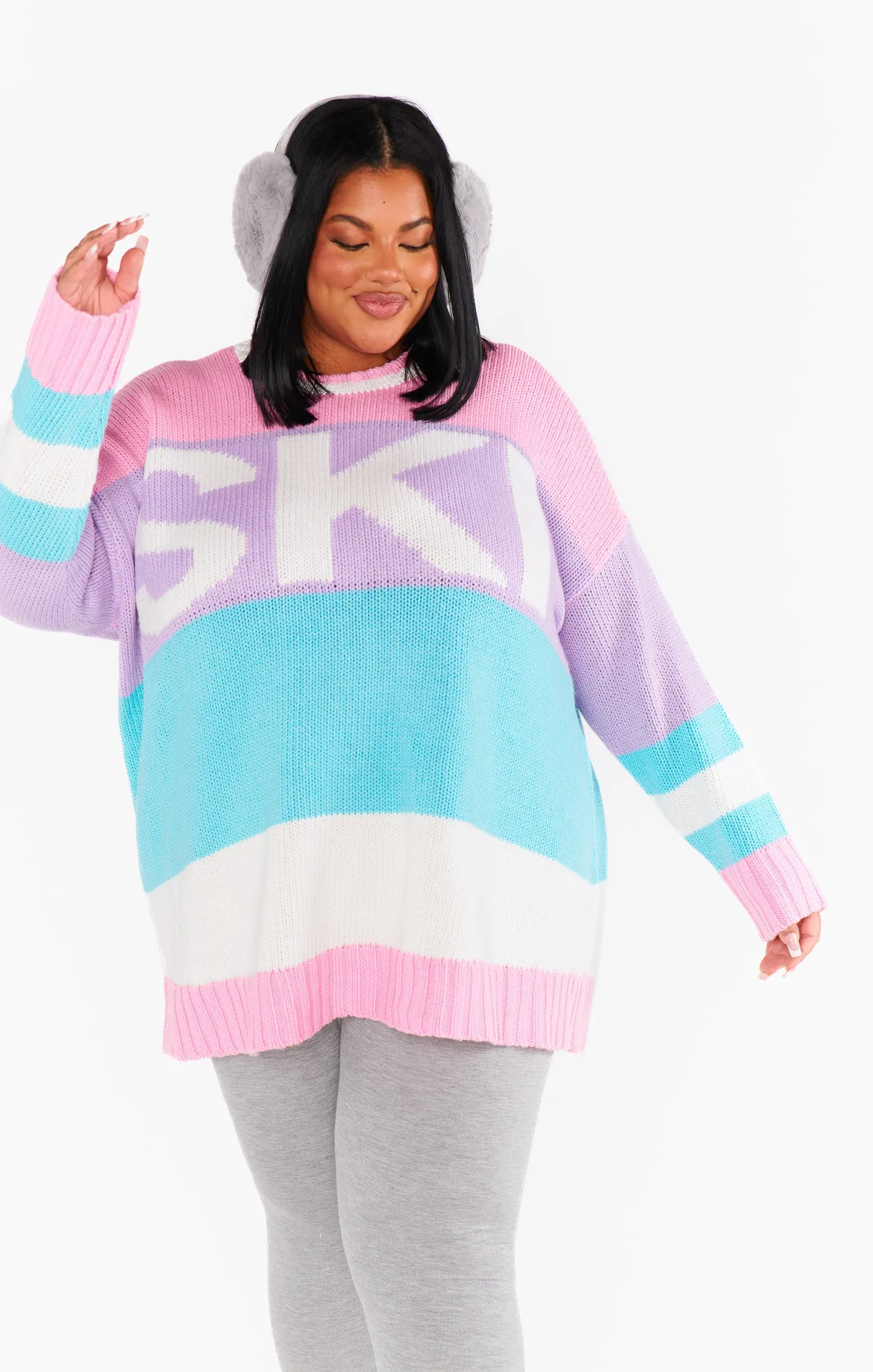 Ski in Sweater ~ Pastel Multi Knit