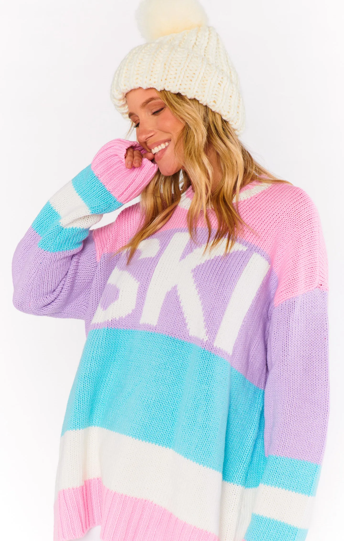 Ski in Sweater ~ Pastel Multi Knit