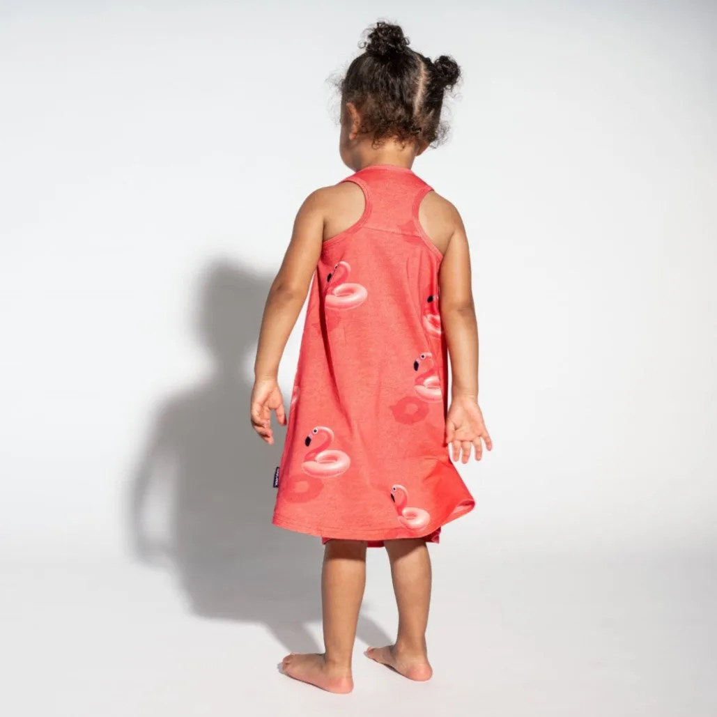 SNURK Floating Flamingo Tank Dress Kids