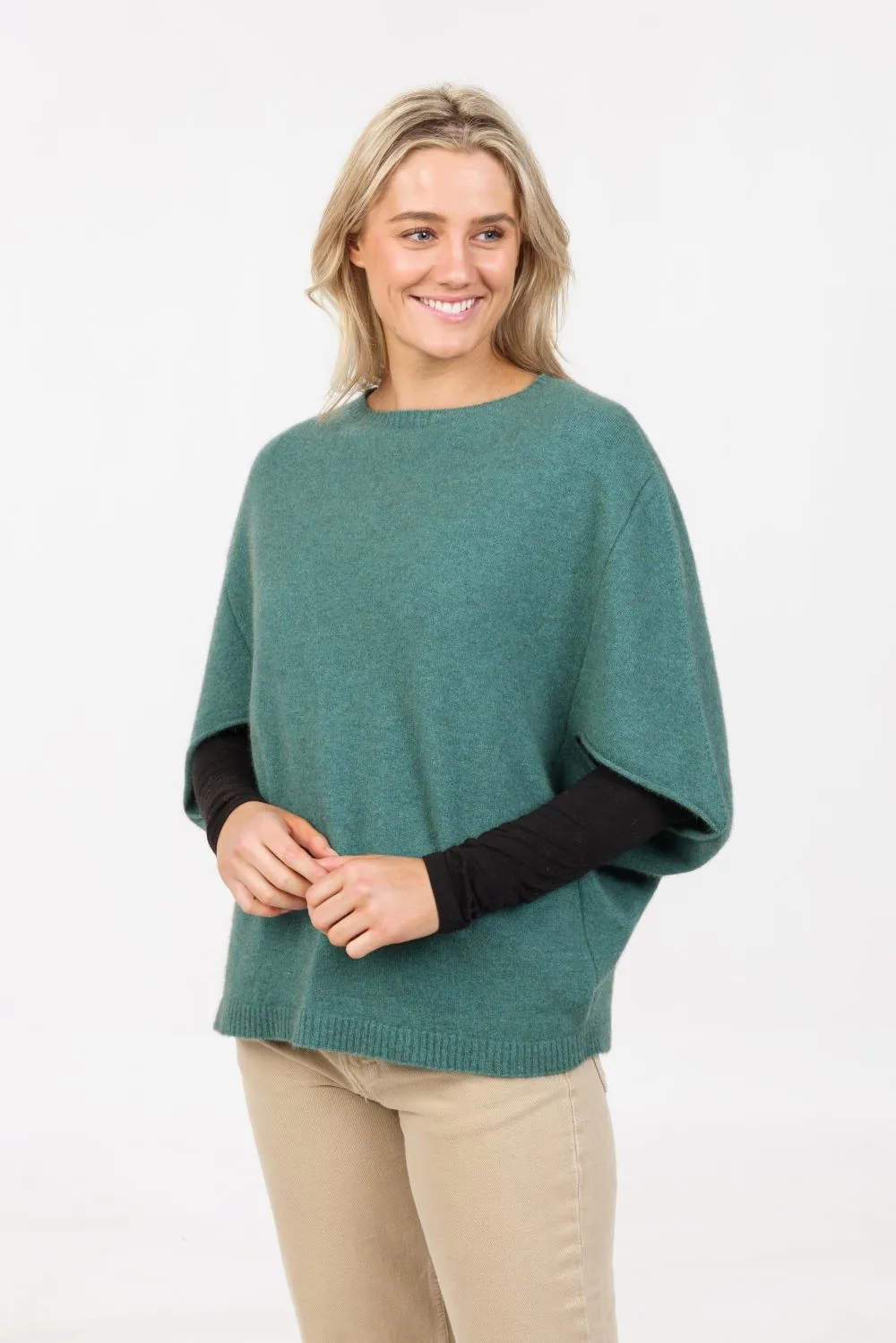 SPLIT SLEEVE PONCHO