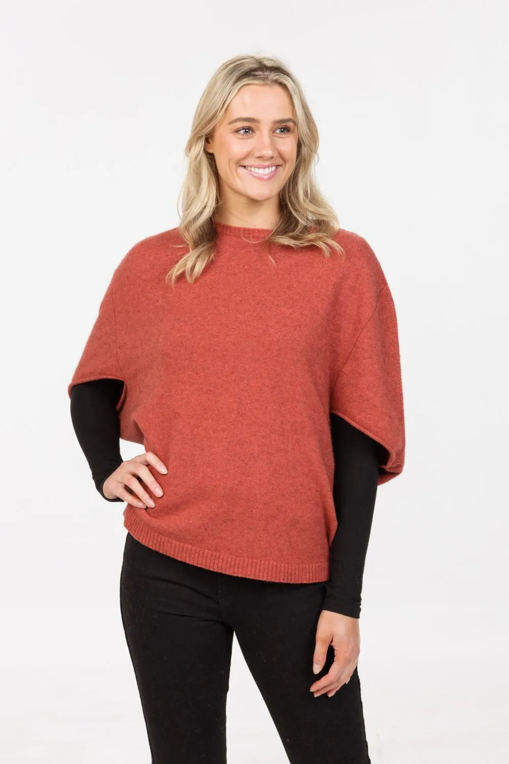 SPLIT SLEEVE PONCHO