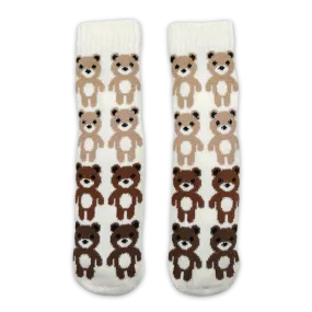 Stacked Bears Long Cozy Warmer™ Slipper Socks