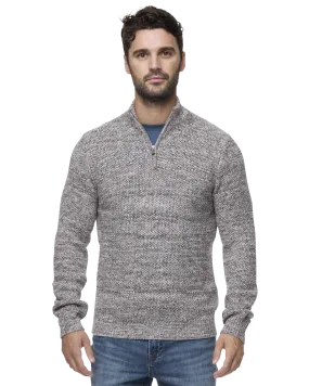 STRATTON MARLED 1/4-ZIP SWEATER