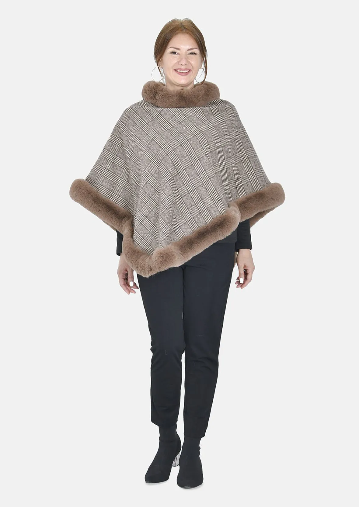 Super Soft Faux Fur Poncho