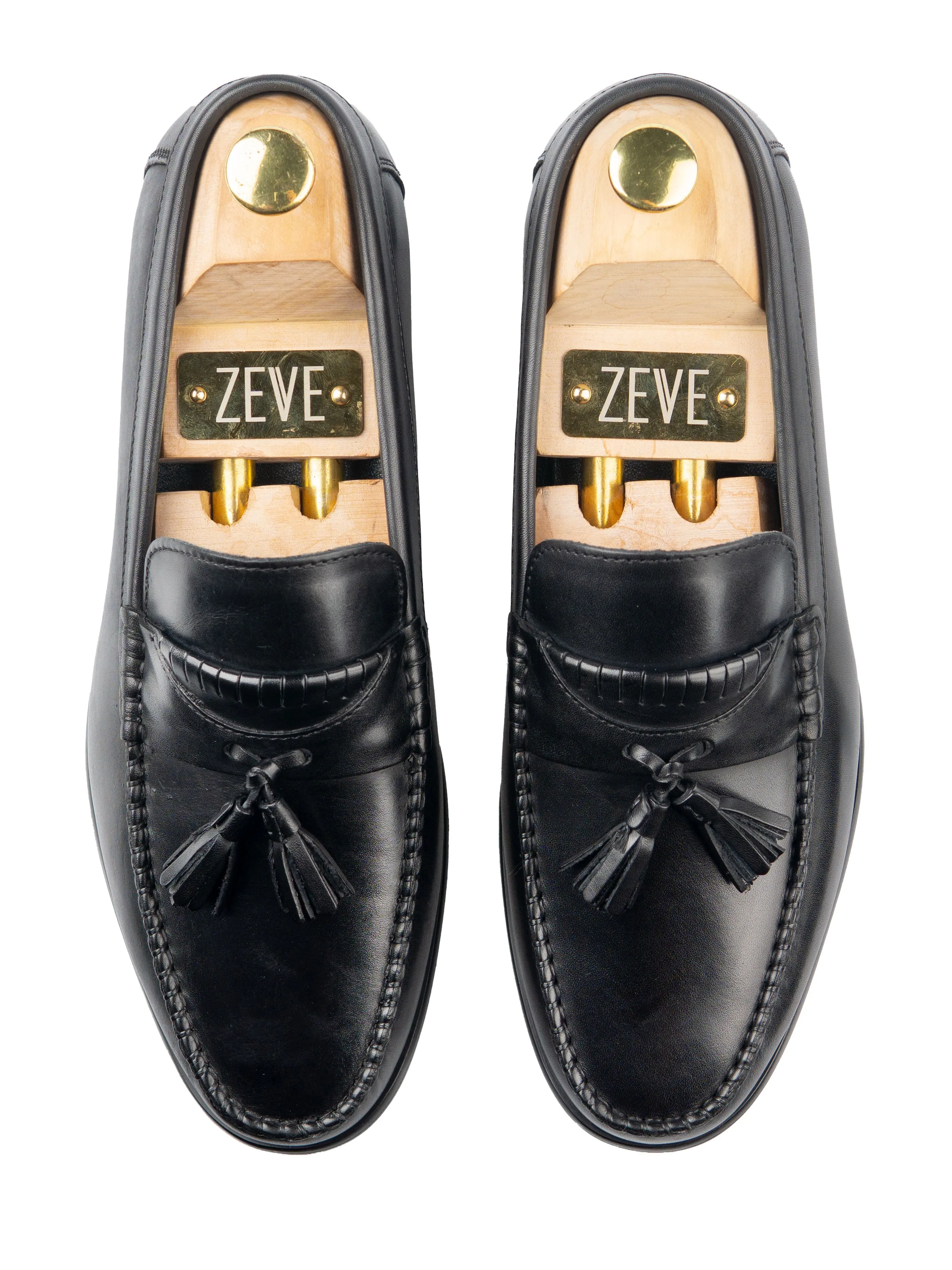 Tassel Moccasin Loafer - Solid Black