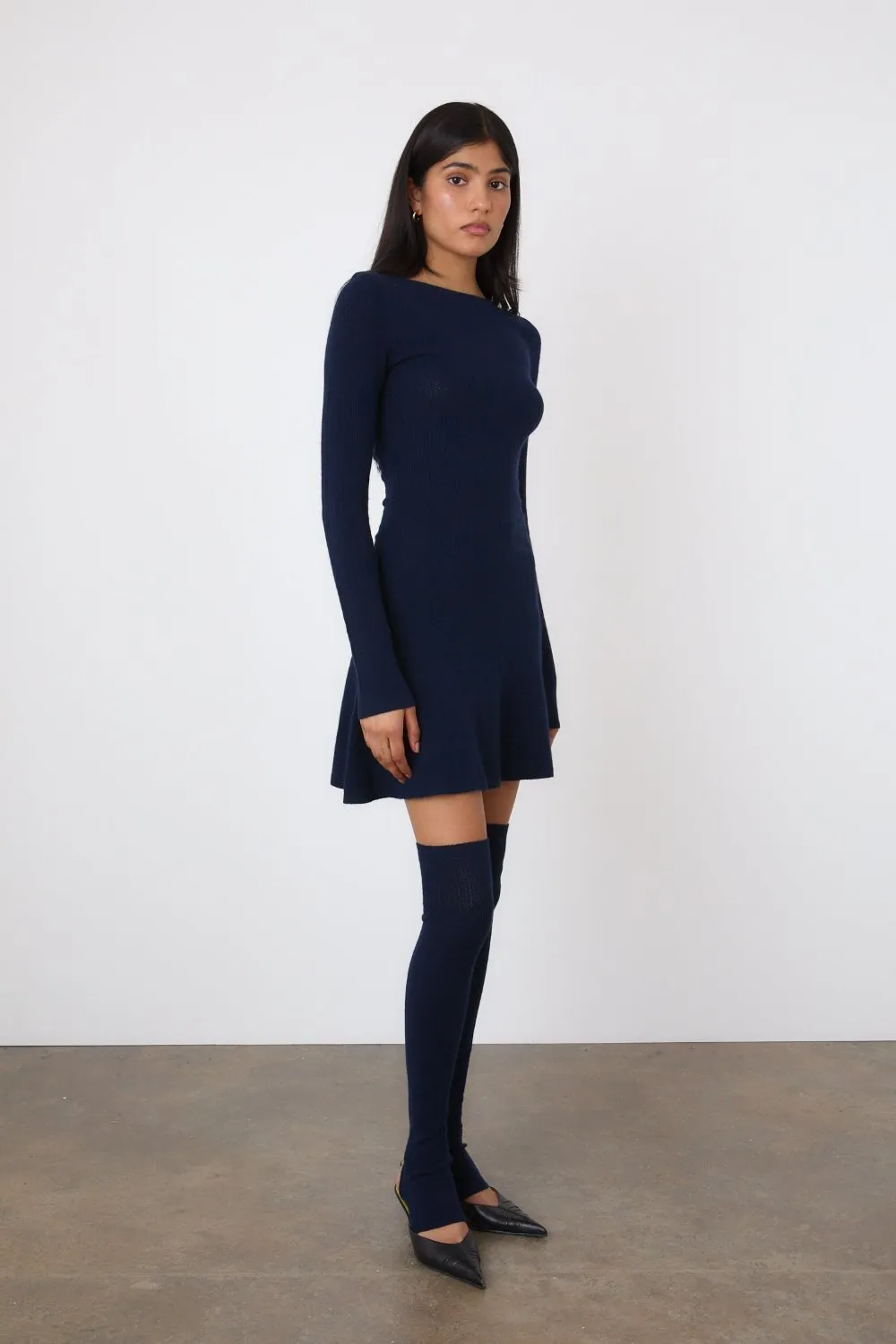 The Claudine Knit Stirrups, Midnight