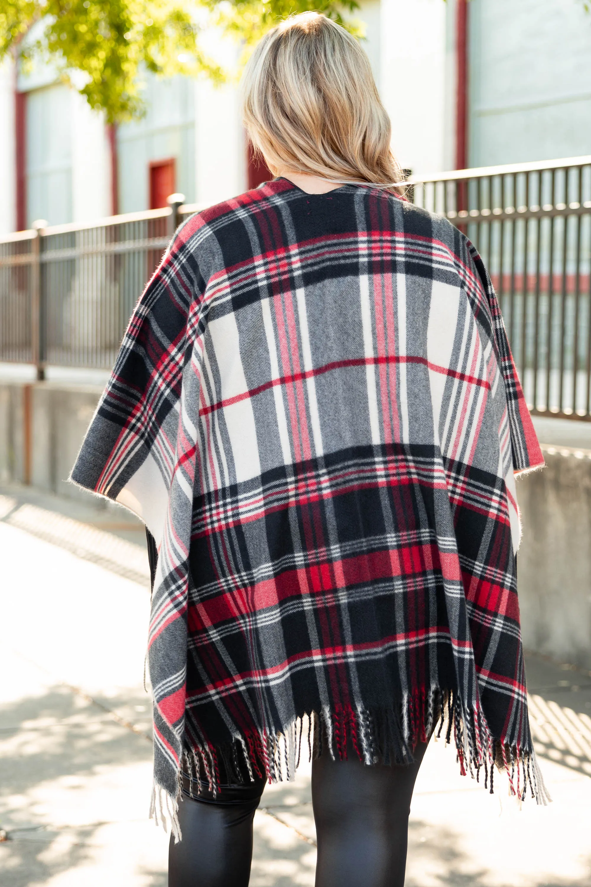 The Overlook Poncho, Red