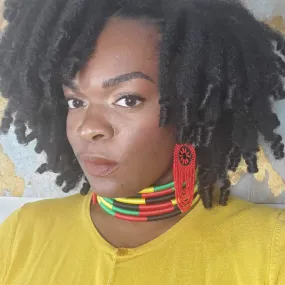 Thread Wrapped Jewelry SET, Rasta