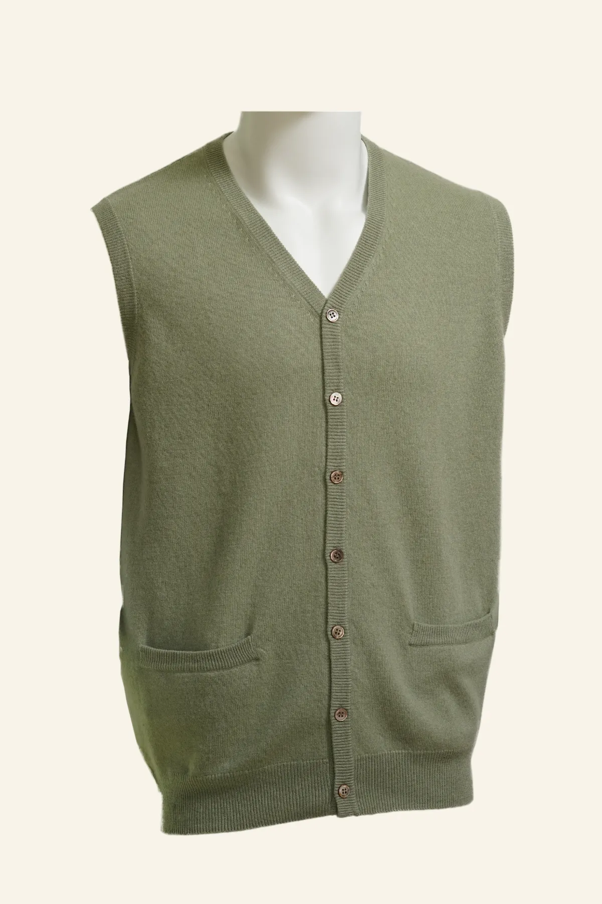 Tight Knit Cashmere Vest