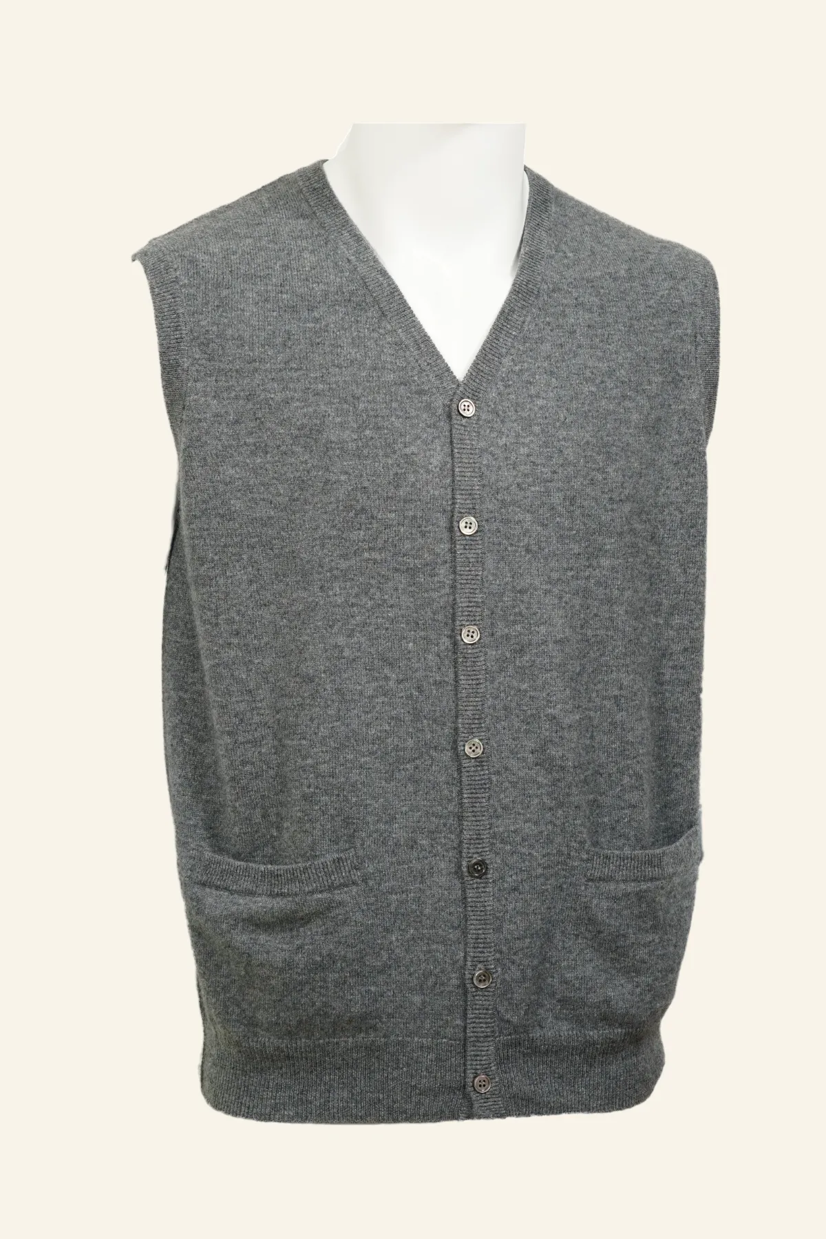 Tight Knit Cashmere Vest