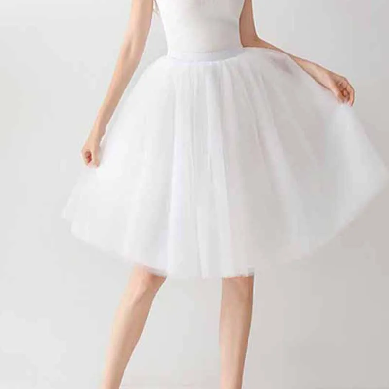 Tulle Skirts for Women Knee Length Layered Short Prom Party Tutu Skirt