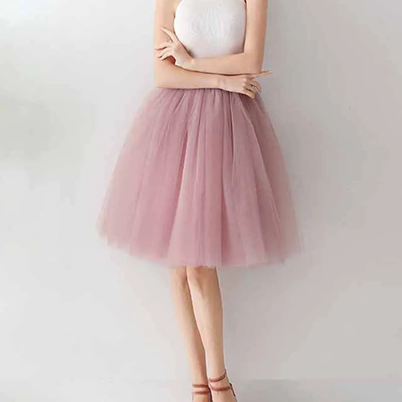 Tulle Skirts for Women Knee Length Layered Short Prom Party Tutu Skirt