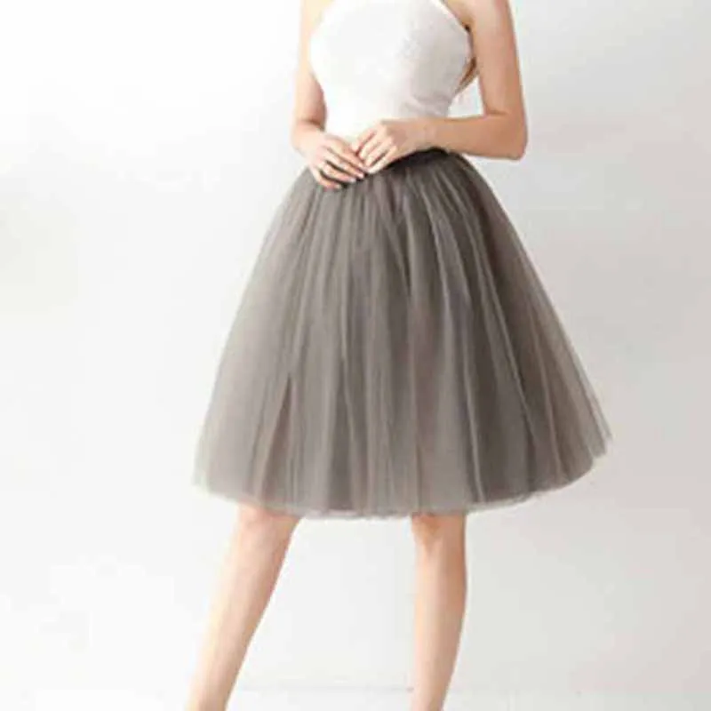 Tulle Skirts for Women Knee Length Layered Short Prom Party Tutu Skirt