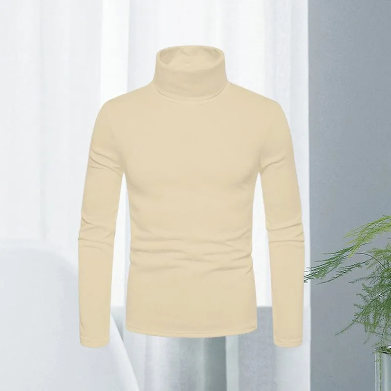 Turtleneck Solid Color Pullover Bottoming Sweater