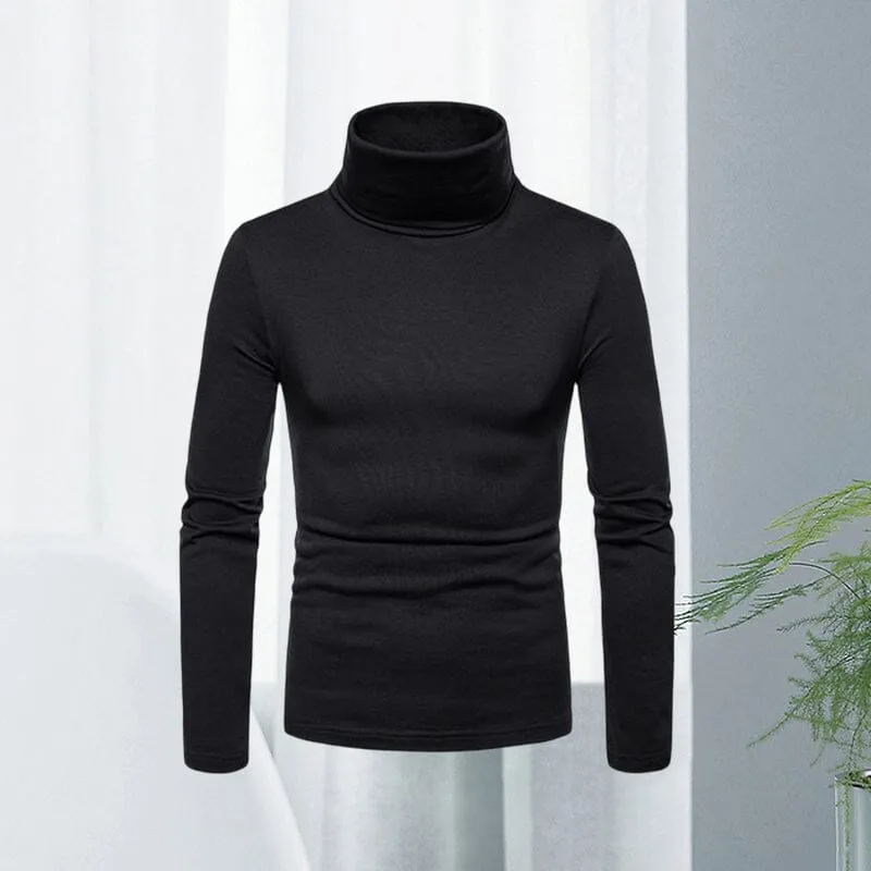 Turtleneck Solid Color Pullover Bottoming Sweater