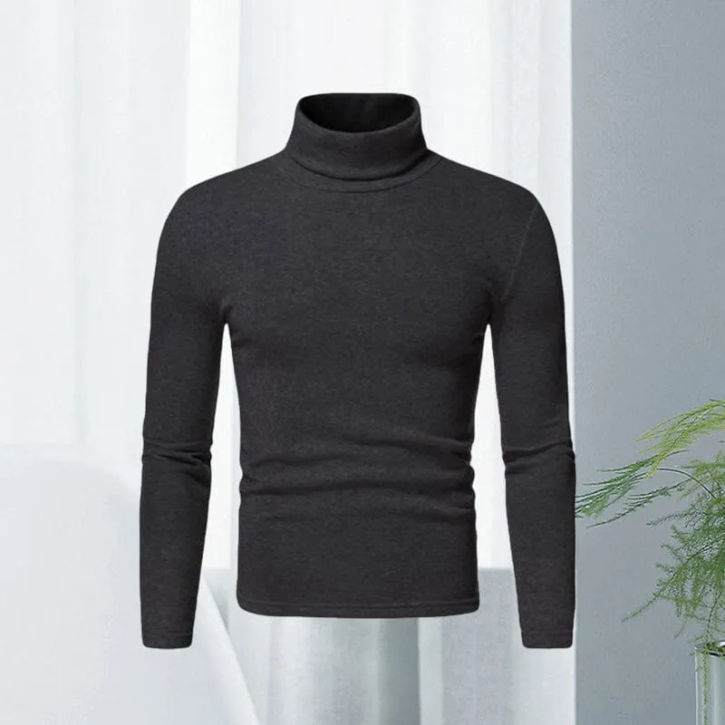 Turtleneck Solid Color Pullover Bottoming Sweater