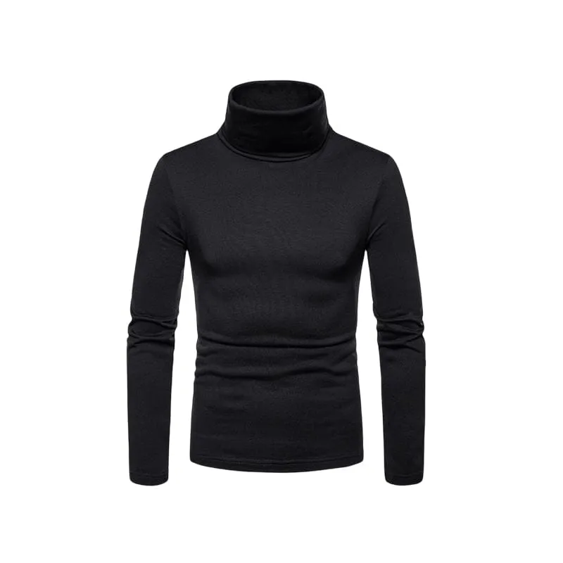 Turtleneck Solid Color Pullover Bottoming Sweater