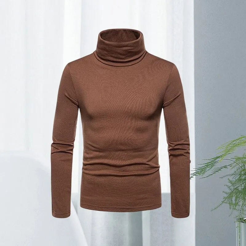 Turtleneck Solid Color Pullover Bottoming Sweater