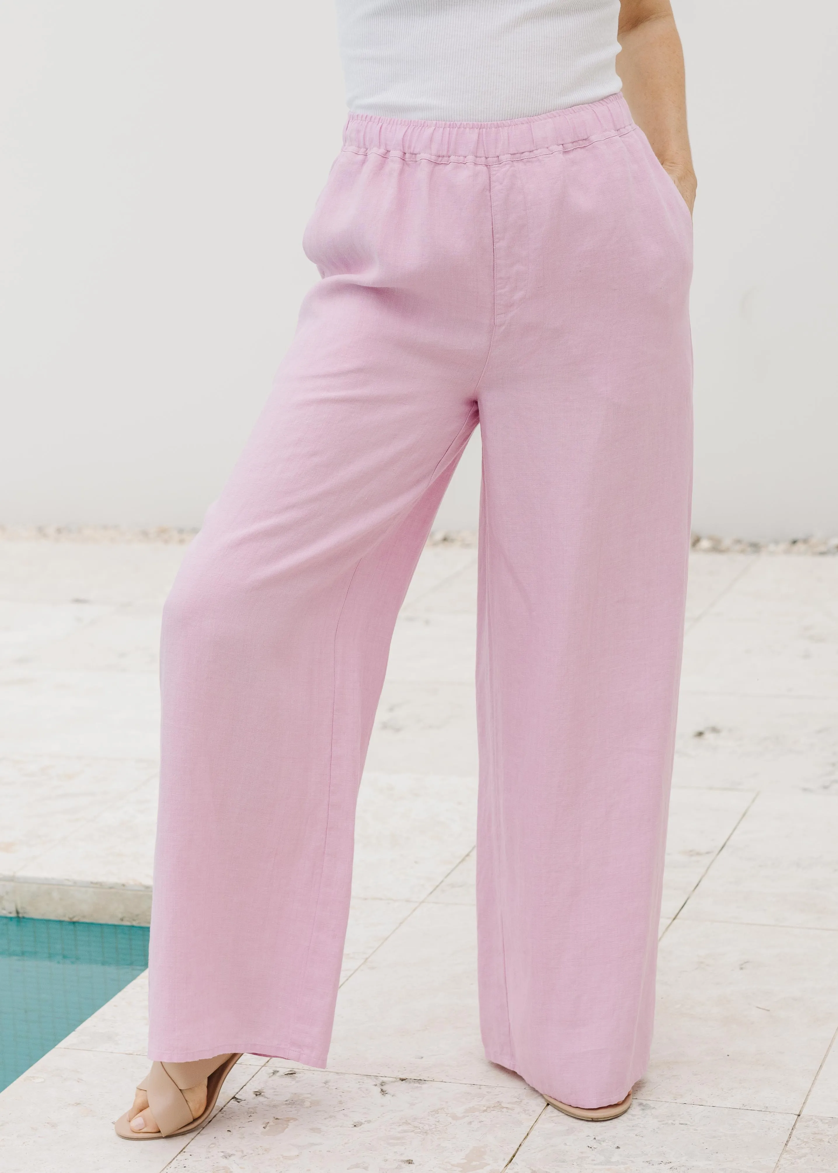 Wide Leg Pant Pale Pink