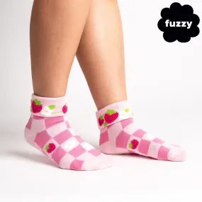 Women's Berry Cute Turn Cuff Crew Socks