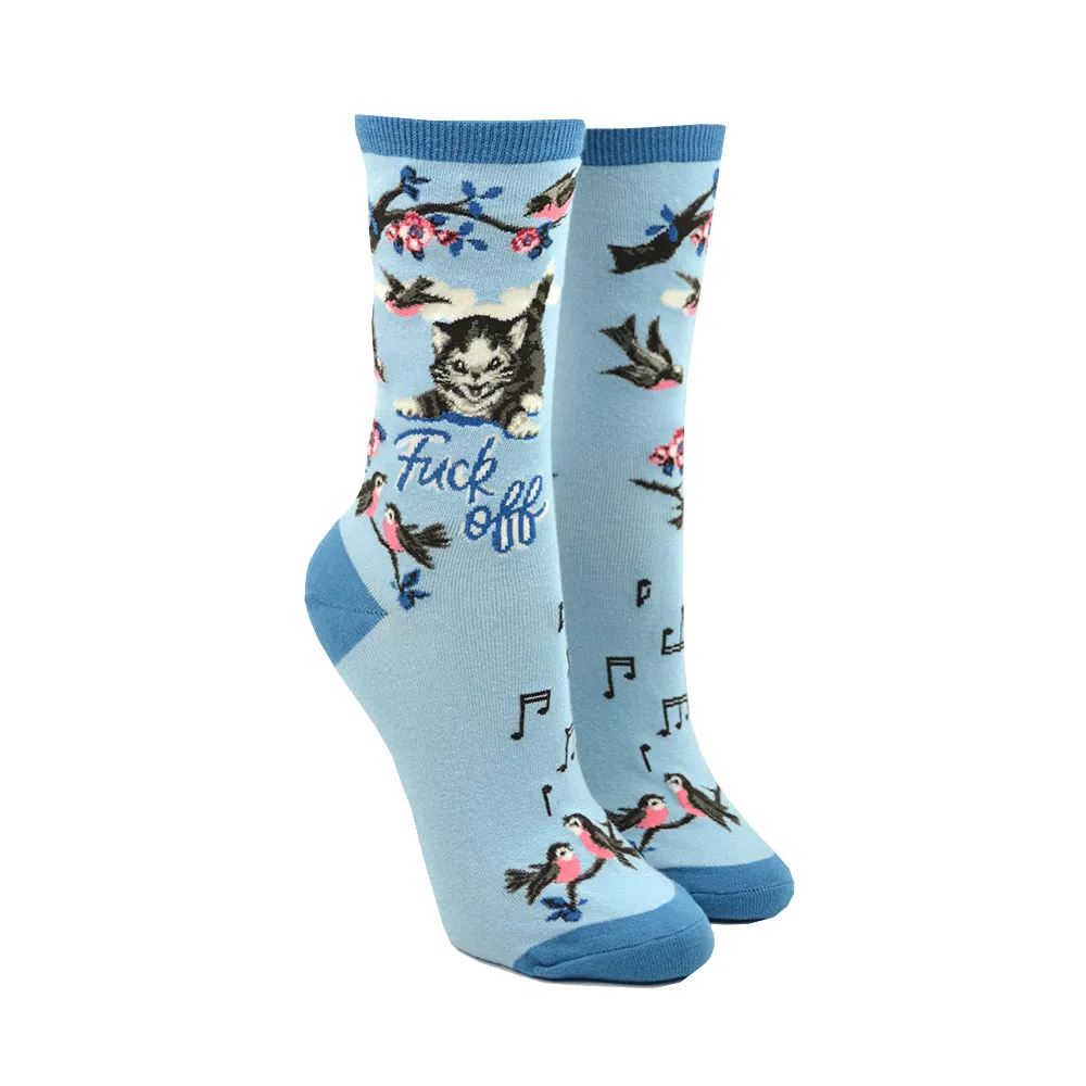 Women's Fuck Off Kitty Socks