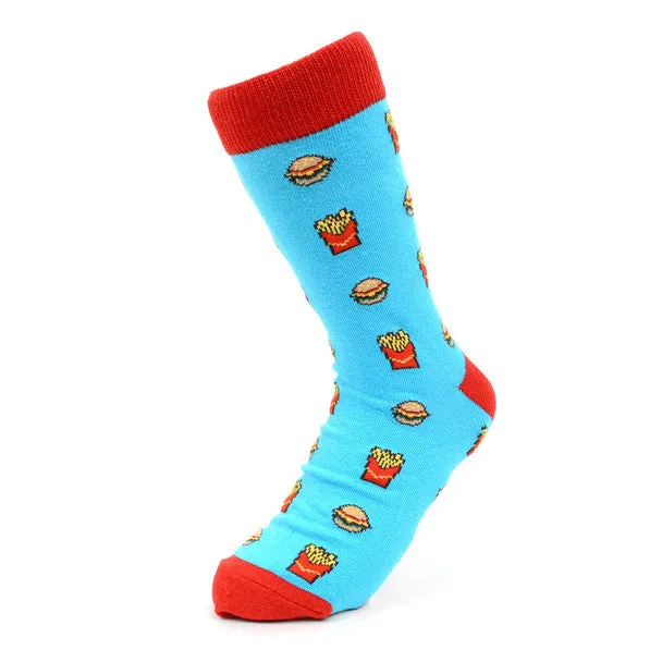 *Women's Hamburger & French Fries Novelty Socks