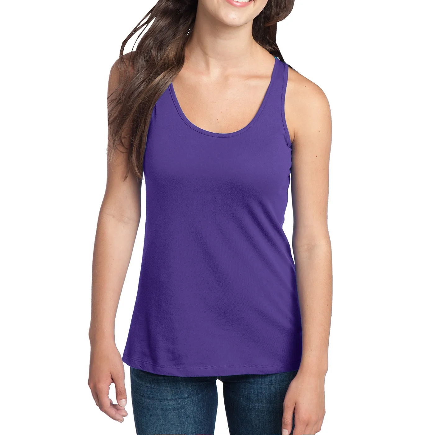 Women's Juniors 60/40 Racerback Tank