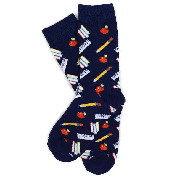 *Women's School Supplies Novelty Socks