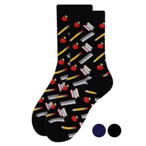 *Women's School Supplies Novelty Socks